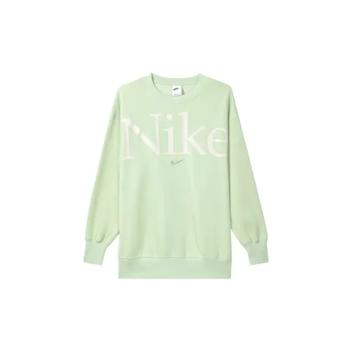 Nike Sportswear Phoenix Fleece Sweatshirts Women's Light Olive Green Gray