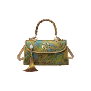 PAYOT Pu Shoulder Bags Handbags Medium Size Women's Bamboo Turquoise
