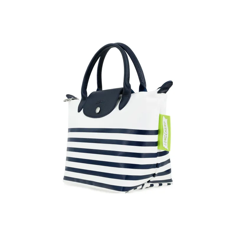 LONGCHAMP Le Pliage Handbags Marine Blue & White-1