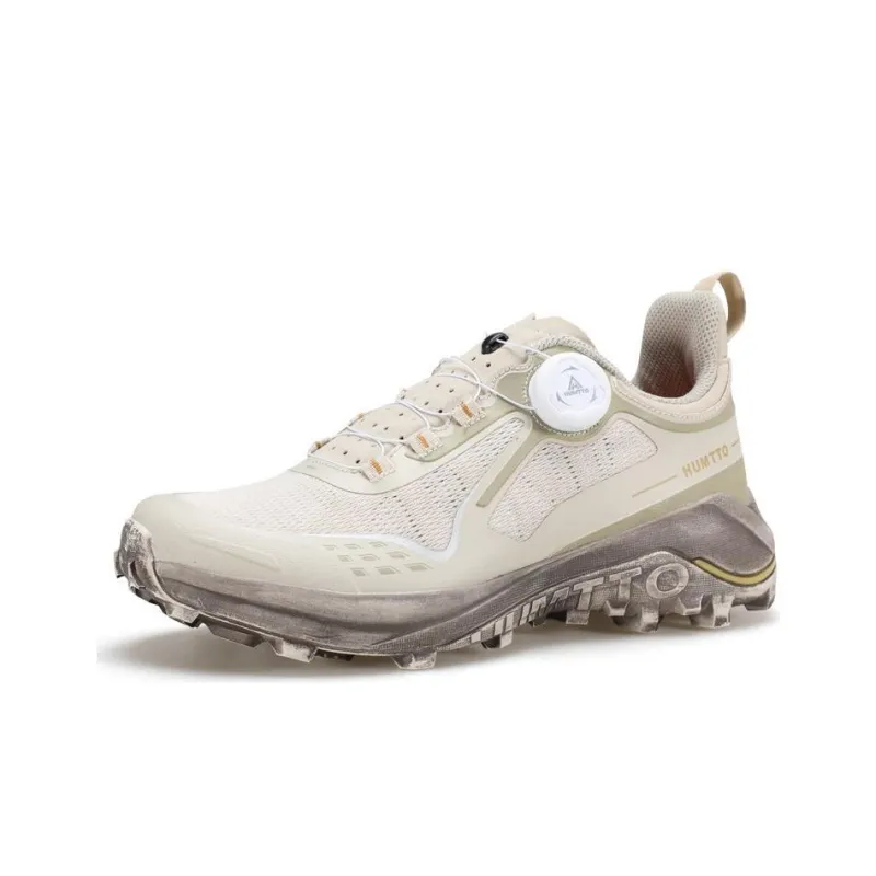 HUMTTO Cushioning Slip Resistant Low Top Trail Running Shoes Women's Beige-1