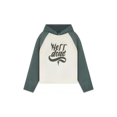 WE11DONE Sweatshirts Unisex Green/White