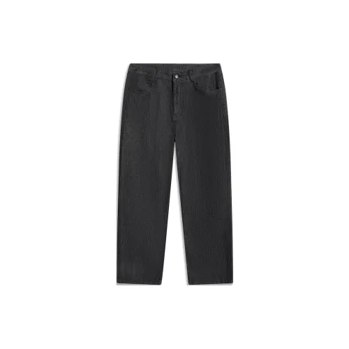 LiNing CF Tracing Sports Fashion Collection Jeans Unisex Black