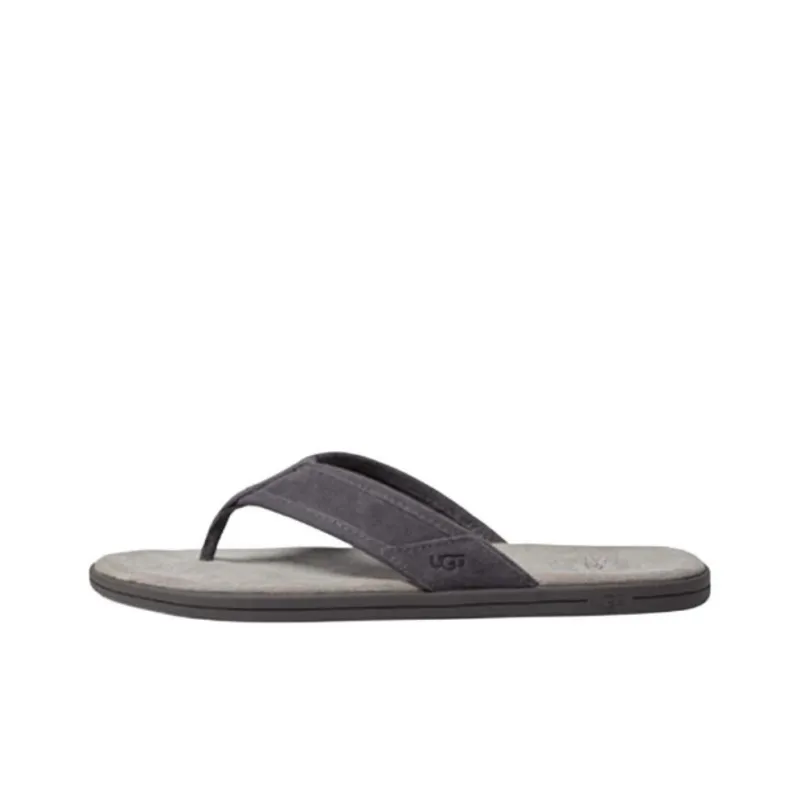 UGG Seaside Suede Flip Flop 'Dark Grey'-0