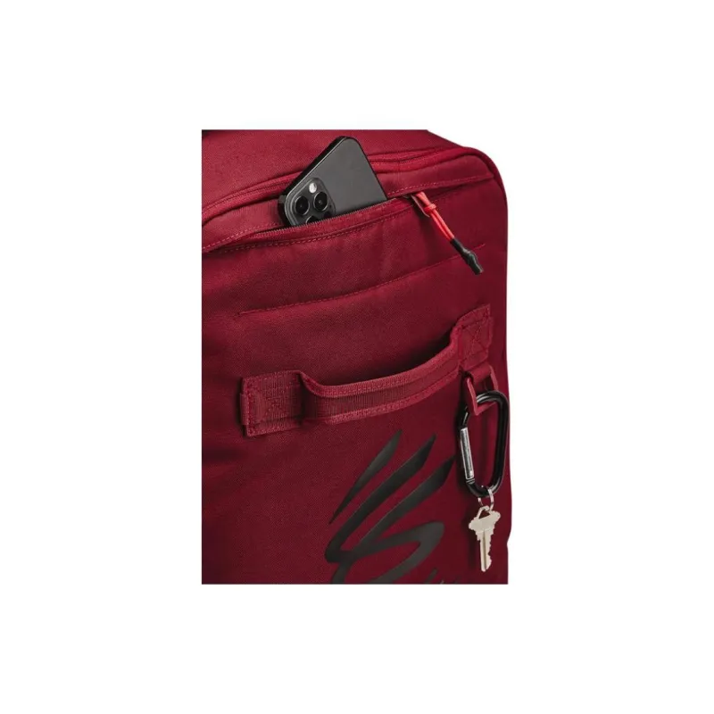 Under Armour Polyester Backpack Regular Unisex Red & Black-5
