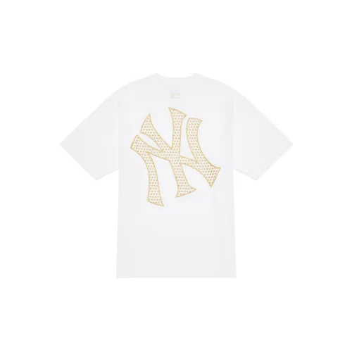 MLB Base Logo T-Shirts Unisex White