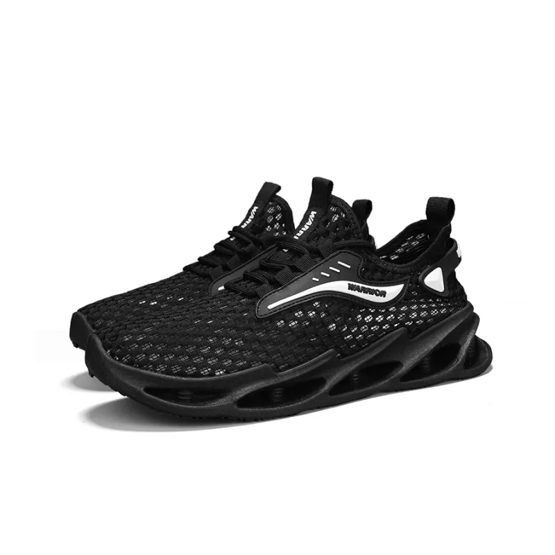 WARRIOR Running Shoes Men Low Top White-4