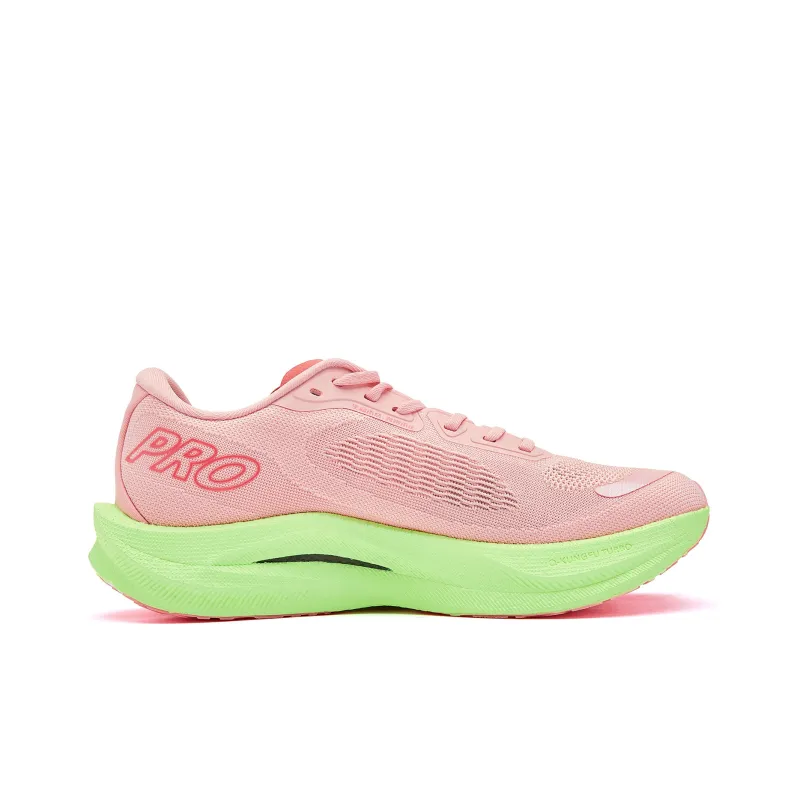 QIAODAN Strong Winds 2.0 PRO Running Shoes Men Low Top Honeydew Pink Gull Cyan-1