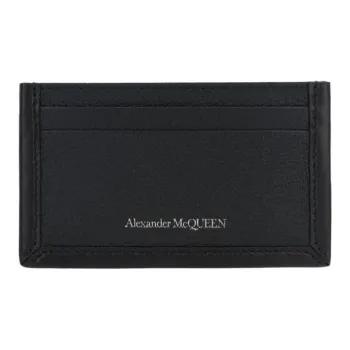 Alexander McQueen Grained Leather Coin Purse Men's Black