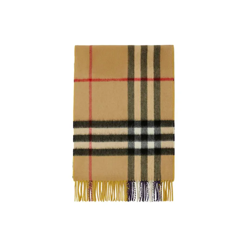 Burberry Contrast Check Cashmere Scarf-1