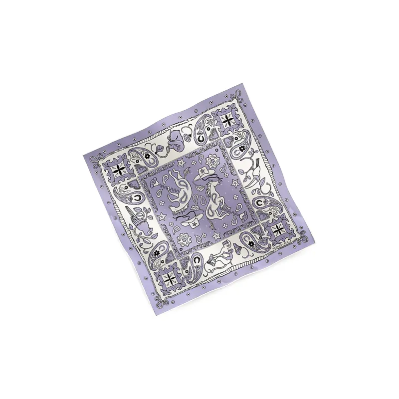 HERMES Silk Scarves Women's Purple-2