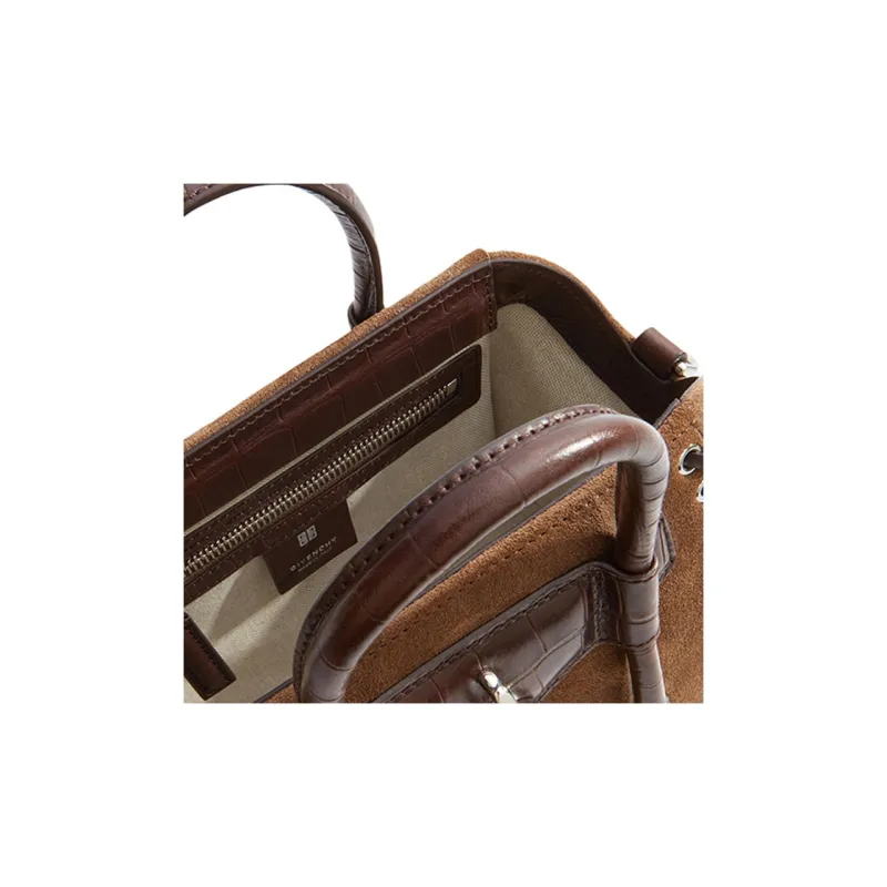 GIVENCHY Antigona Suede Shoulder Bag Crossbody Bag Handbag Mini Women's Cinnamon-3