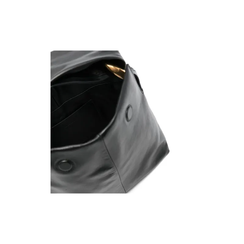 JIL SANDER Leather Handbag Medium Size Women's Black-3