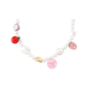 ASTAR HADES Necklaces Women's Y2K Pearl Dice Fortune Necklace