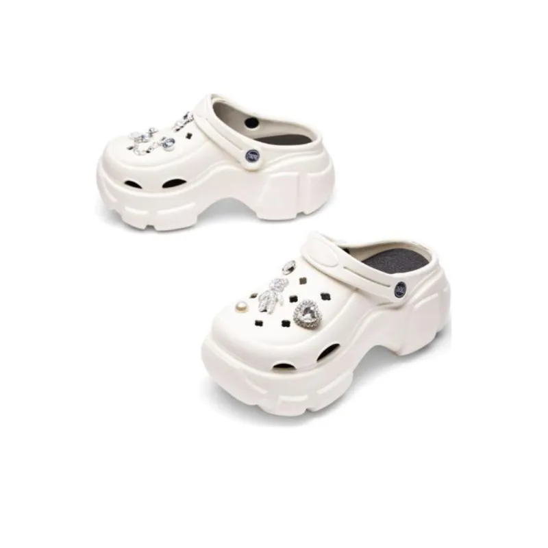 TOOMANYSHOES Light Balloon Clogs 5.5cm Women's-23