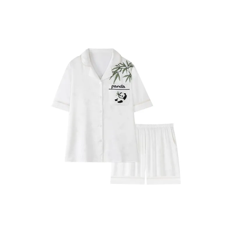 William Pajama Set Women's White-0