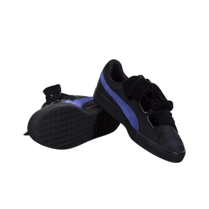 PUMA Basket Heart Nylon PUMA Black Women's-4