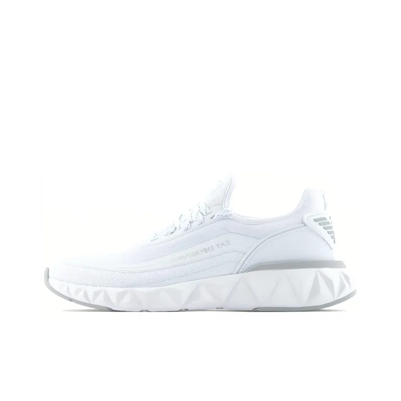 EMPORIO ARMANI EA7 Slip-Resistant Low-Top Casual Shoes Unisex White-0