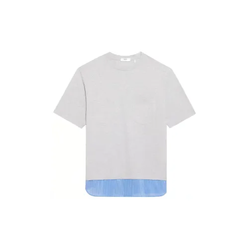 THEORY Designer Co-authored Collection T-Shirts Men Gray