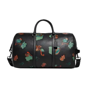COACH Venturer Leather Handbag Shoulder Bag Crossbody Bag Travel Bag Large Size Women's Black