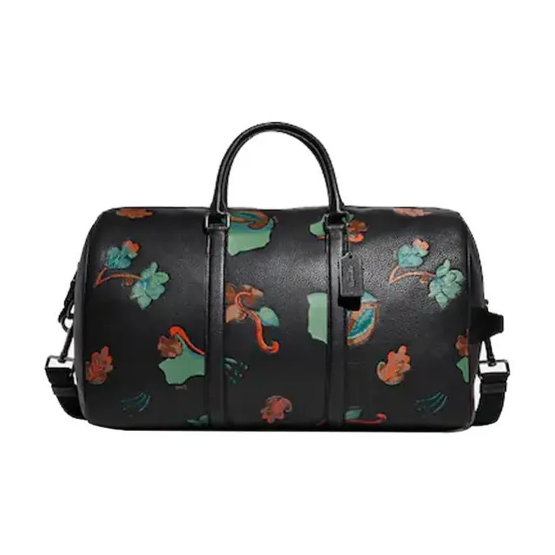 COACH Venturer Leather Handbag Shoulder Bag Crossbody Bag Travel Bag Large Size Women's Black-0