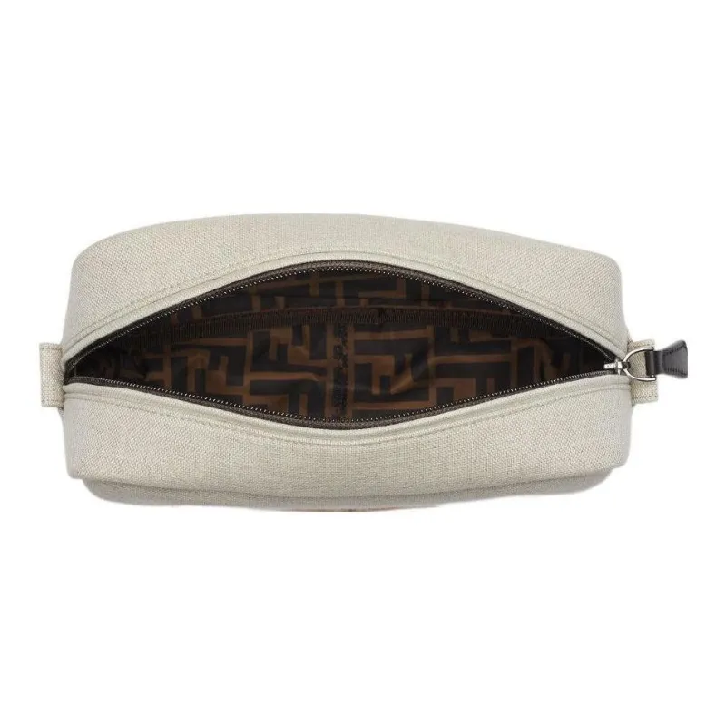 FENDI Polyester Toiletry Bags Clutches Regular Women's Beige-2