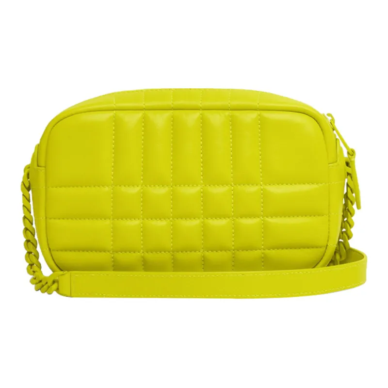 Burberry Lola Bag Quilting Lambskin Camera Bag Storage Bag Crossbody Bag Shoulder Bag Women's Bright Yellow-3
