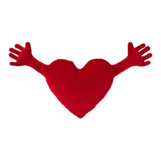 IKEA FAMNIG HJÄRTA Famnig Heart Red Dolls Plush Doll 101cm Height-1