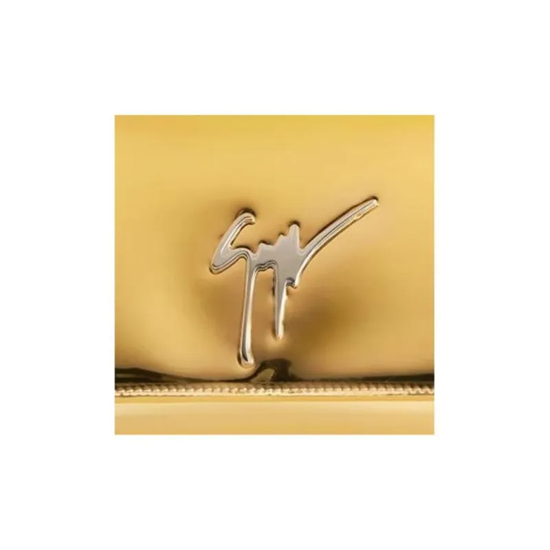 Giuseppe Zanotti/GZ Mirror Finish Synthetic Fabric Crossbody Bag Shoulder Bag Women's Gold-4