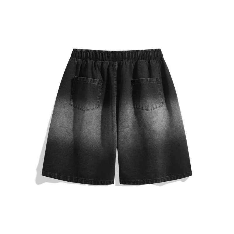 NOTFORMAD Denim Shorts Unisex Light Blue-8