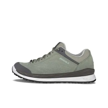 Lowa Malta GTX Anti-Slip Wear-Resistant Low-Top Trekking Shoes Women's Green Black