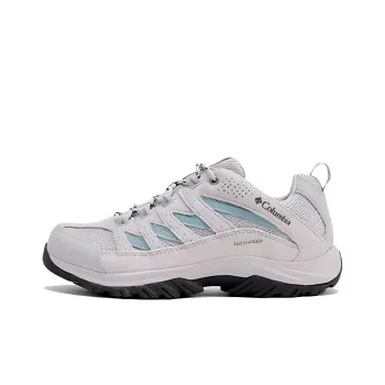 Columbia Crestwood Cushioning, Slip Resistant, And Abrasion Resistant Low Top Hiking Shoes Women's Light Gray