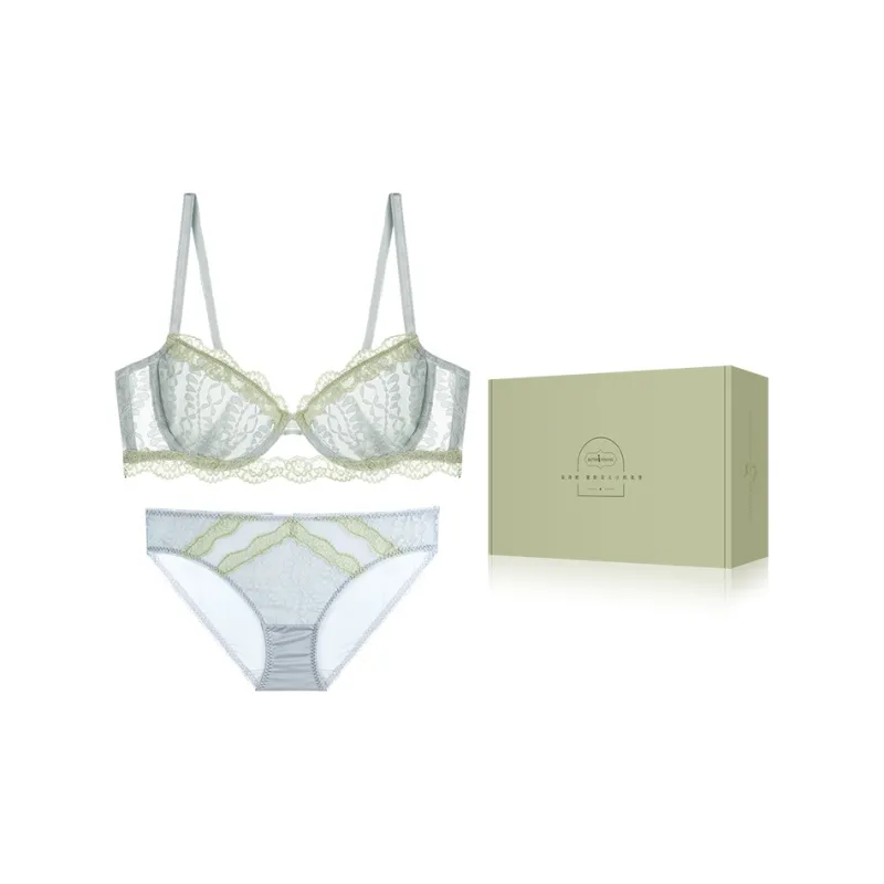 BOTHYOUNG Underwear Set Women's Light Blue Green-0