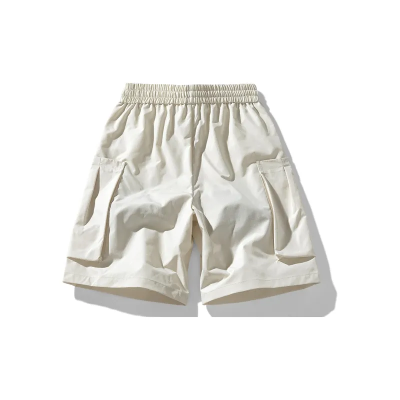 NOTFORMAD Cargo Shorts Unisex Apricot-1