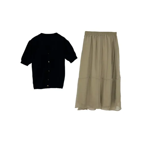 Icicofficial Two Piece Skirt Sets Women's