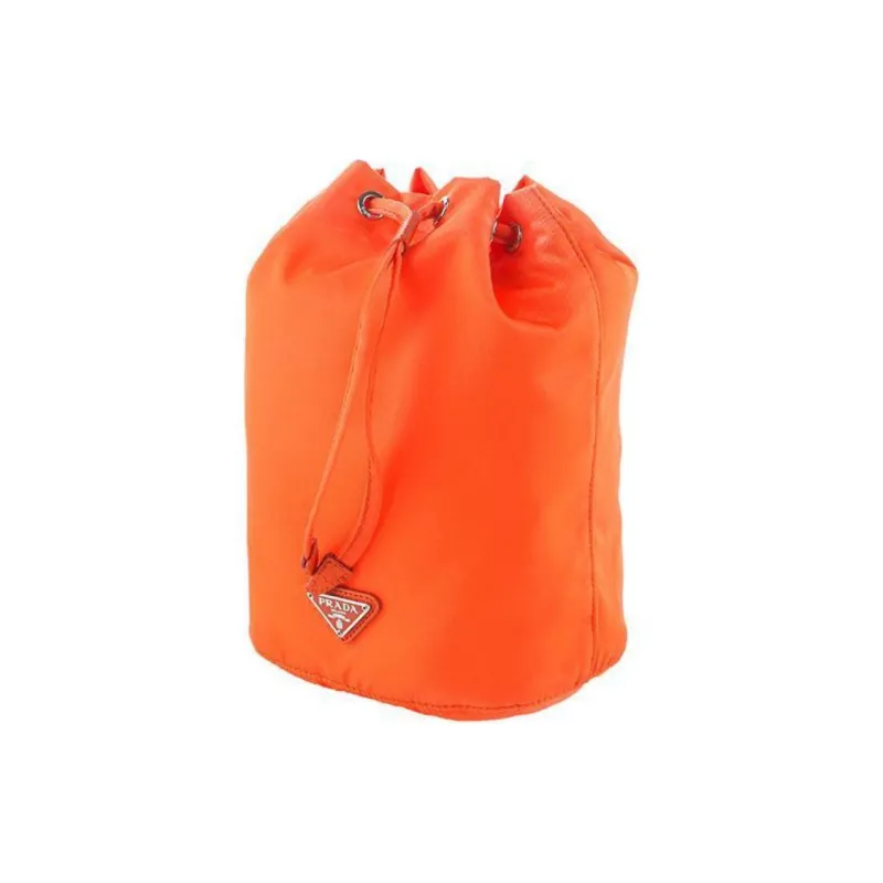 PRADA Nylon Makeup Bags Toiletry Bags Women's Orange-1