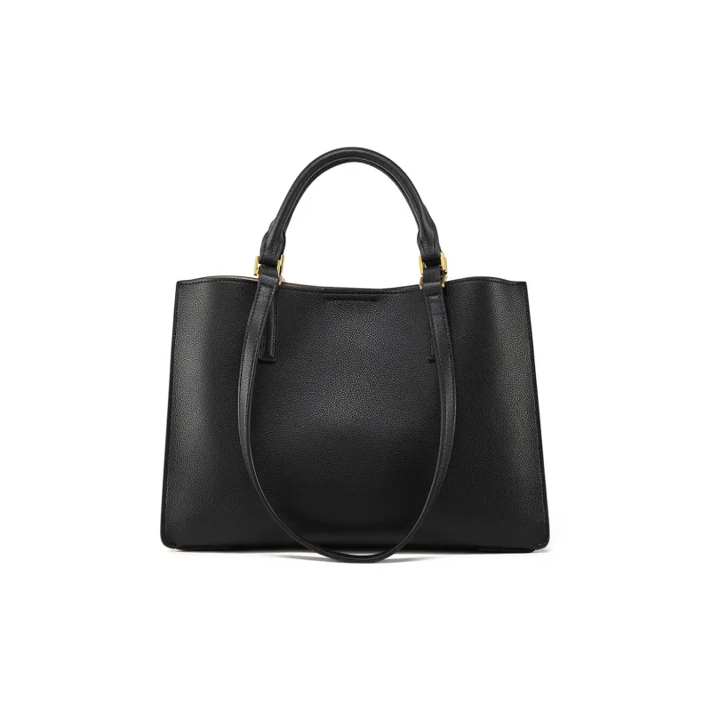 PIERRE CARDIN Cow Leather Shoulder Bag, Crossbody Bag, Handbag Regular Women's Black-3