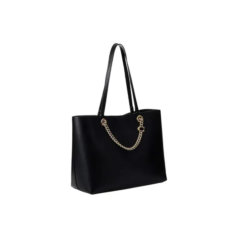 COACH Convertible Tote Cow Leather Tote Bag Shopping Bag Handbag Shoulder Bag Women's Black-1