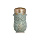 Mint Green+Gold Tracing