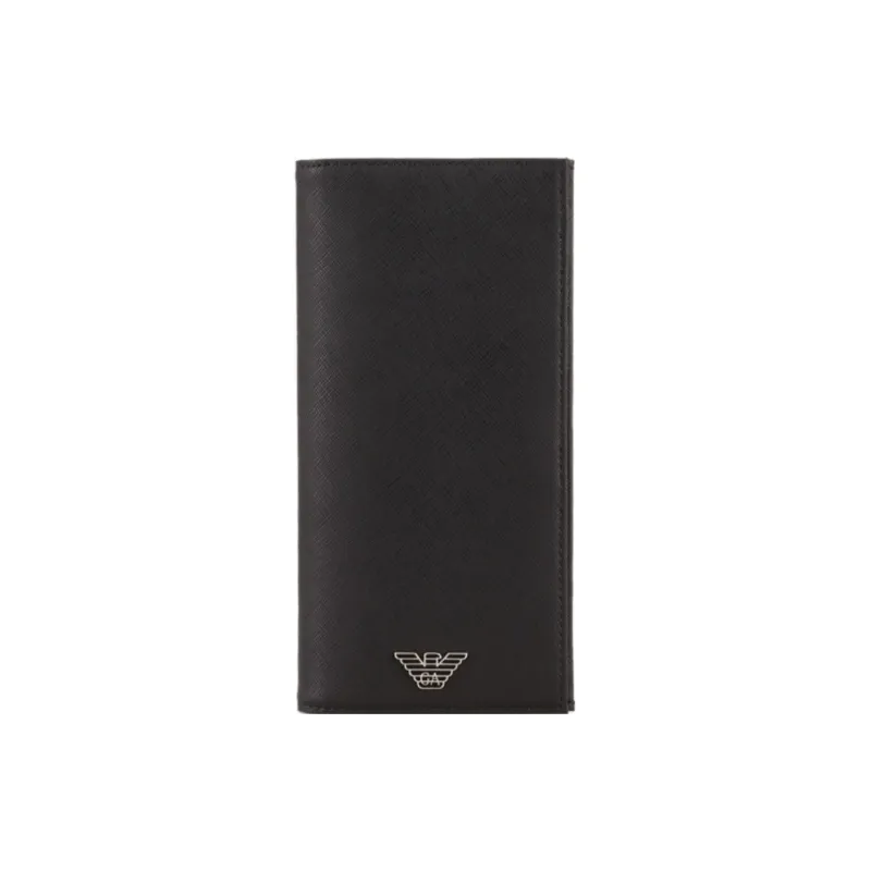EMPORIO ARMANI Polyester Card Holder Wallet Regular Men's Black-0