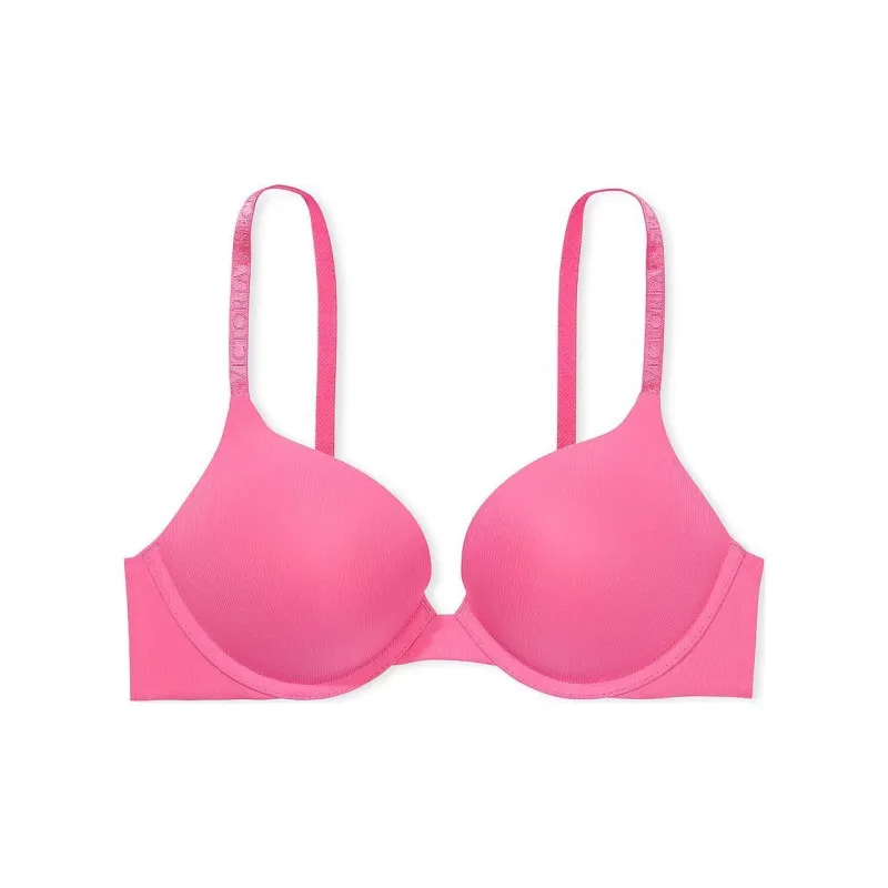 Victoria's Secret THE T-SHIRT Bombshell Push-Up Smooth Mb T-St Bra/Hd P Bra Women's Fuchsia-0