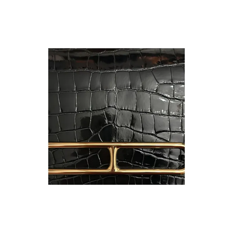 HERMES Roulis Crocodile Leather Pig Nose Bag, Crossbody Bag, Shoulder Bag Mini Women's-4