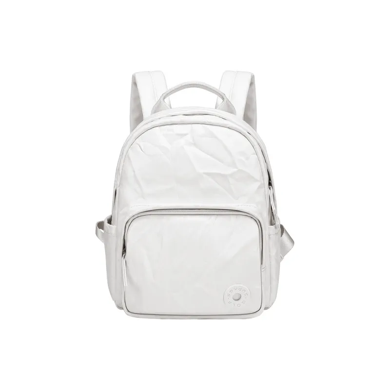 GOLF Synthetic Leather Backpack Regular Women's White/Black-1