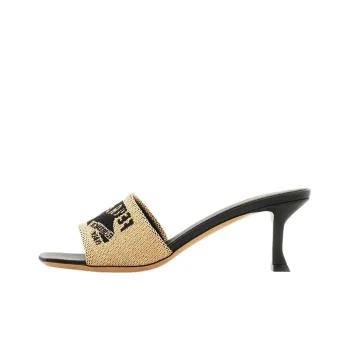 FERRAGAMO 55mm Jacquard Raffia Mules