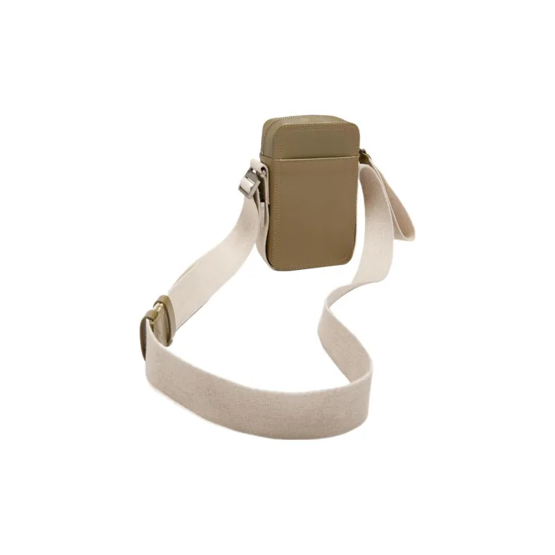 Jacquemus Cow Leather Shoulder Bag Crossbody Bag Men's Khaki-3