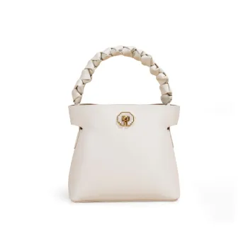 TOMATO&POTATO Cow Leather Crossbody Bag Regular Women's Ecru/Black/Khaki