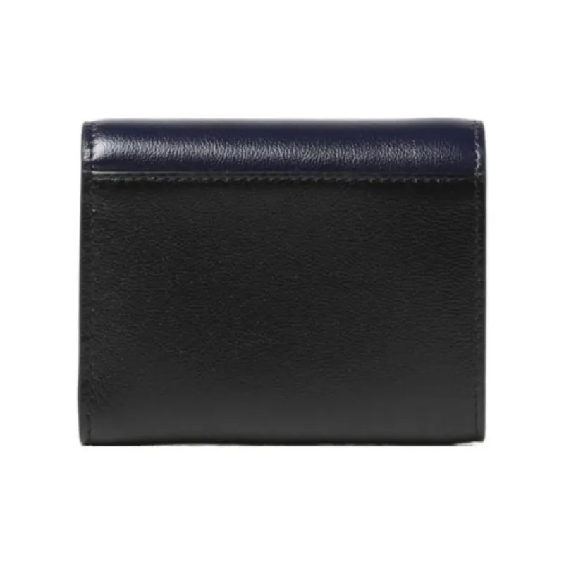 MARNI Cow Leather Wallet Mini Women's Blue Black-1