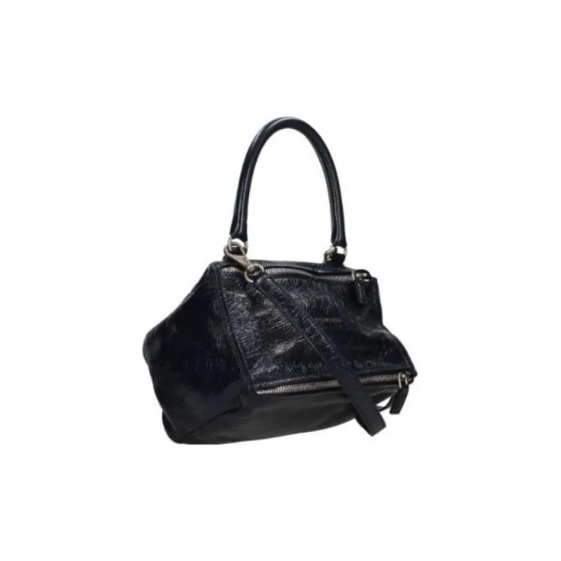 GIVENCHY Patent Leather Leather Handbag Regular Women's Blue-2