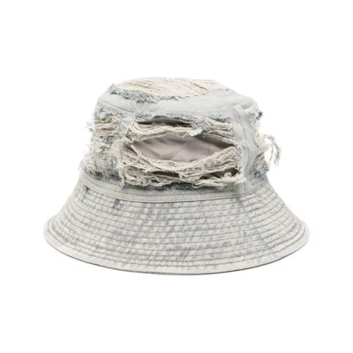 Rick Owens DRKSHDW Distressed Denim Bucket Hat