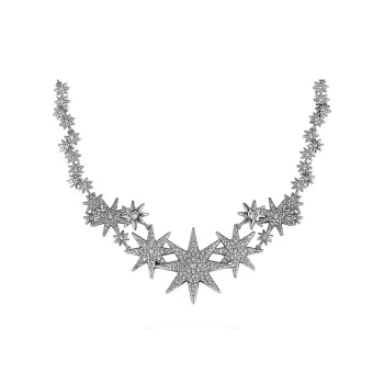 Swarovski Fizzy Crystal Necklaces Women's Silver