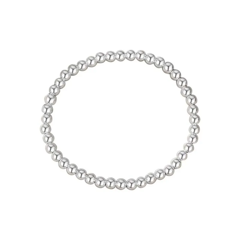 Xuanman Sterling Silver Minimalist Style Elegance Beaded Bracelet Design Women's-0